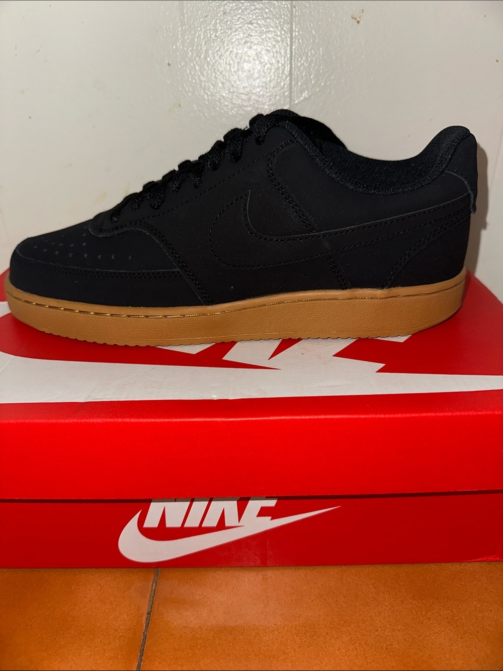 Nike Black Low-Top Sneaker with Gum Outsole